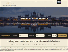 Tablet Screenshot of apartmentsbudapest.info